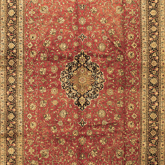 Machine Washable Persian Brown Traditional Rug, wshtr1067brn