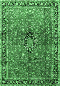 Persian Emerald Green Traditional Rug, tr1067emgrn