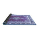 Sideview of Medallion Blue Traditional Rug, tr1068blu