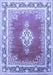 Machine Washable Medallion Blue Traditional Rug, wshtr1068blu