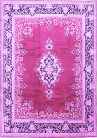 Medallion Purple Traditional Rug, tr1068pur