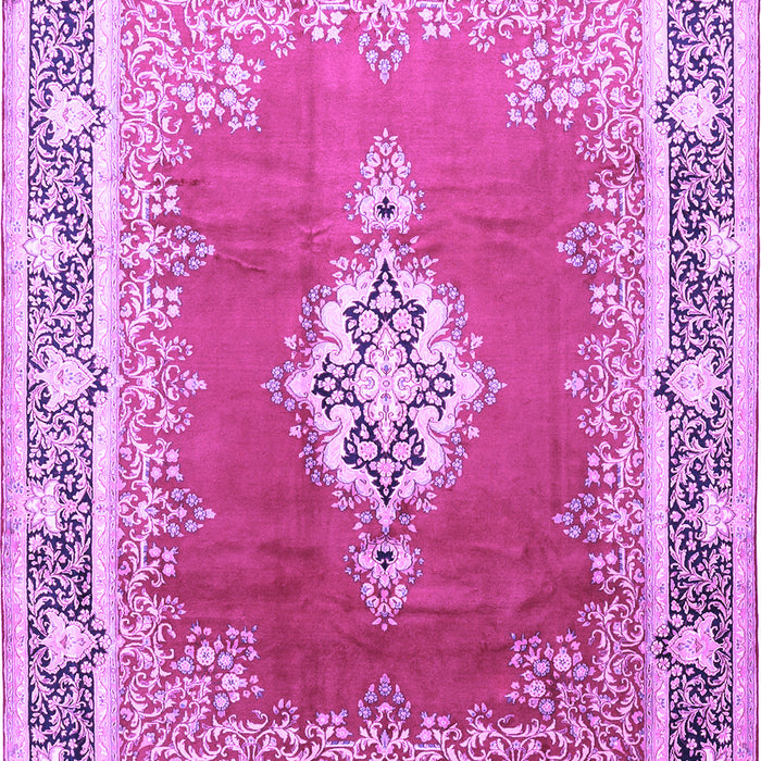 Medallion Purple Traditional Rug, tr1068pur