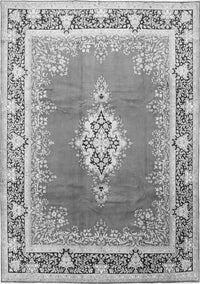 Medallion Gray Traditional Rug, tr1068gry