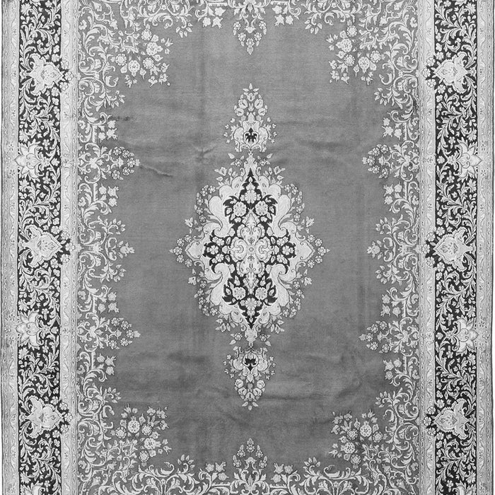 Medallion Gray Traditional Rug, tr1068gry
