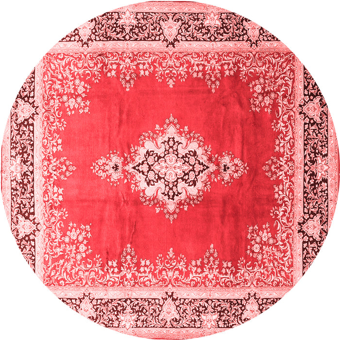 Medallion Red Traditional Rug, tr1068red