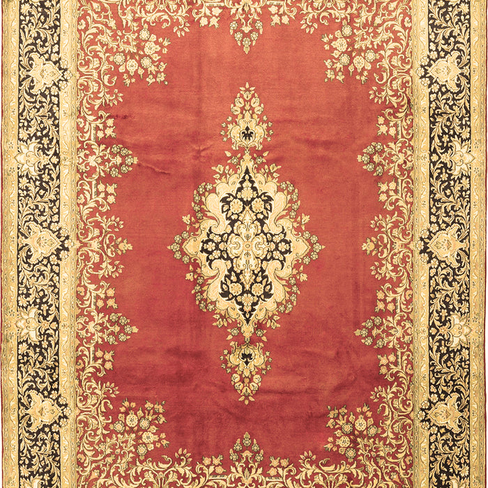 Medallion Brown Traditional Rug, tr1068brn