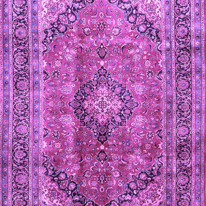 Machine Washable Medallion Purple Traditional Area Rugs, wshtr1069pur