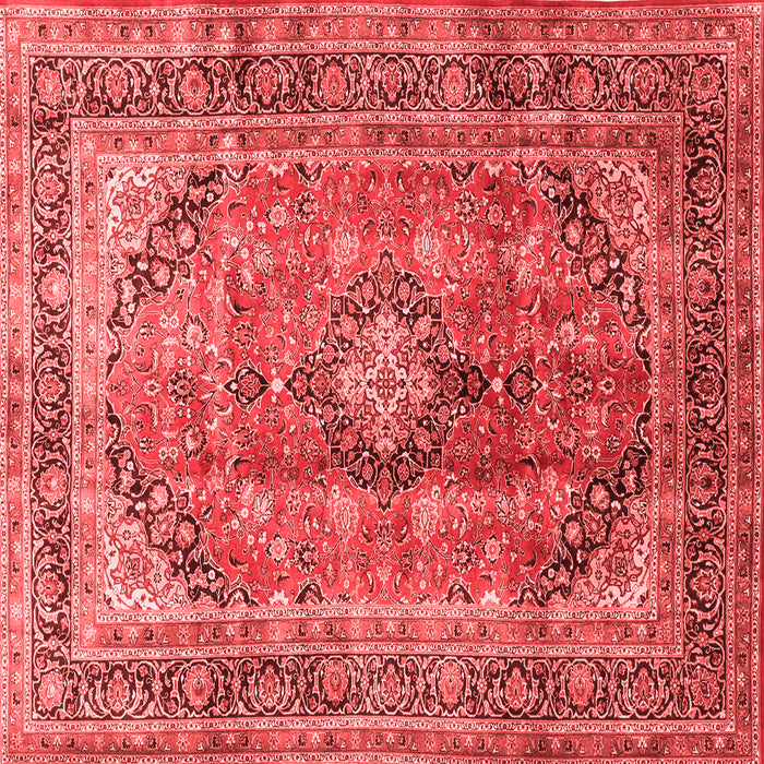 Medallion Red Traditional Rug, tr1069red