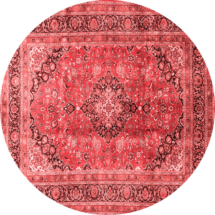 Medallion Red Traditional Rug, tr1069red