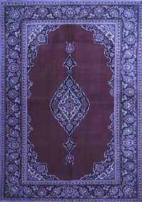 Medallion Blue Traditional Rug, tr106blu