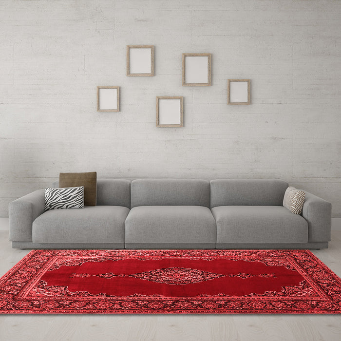 Traditional Red Washable Rugs