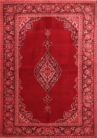 Medallion Red Traditional Rug, tr106red