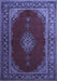 Medallion Blue Traditional Rug, tr106blu