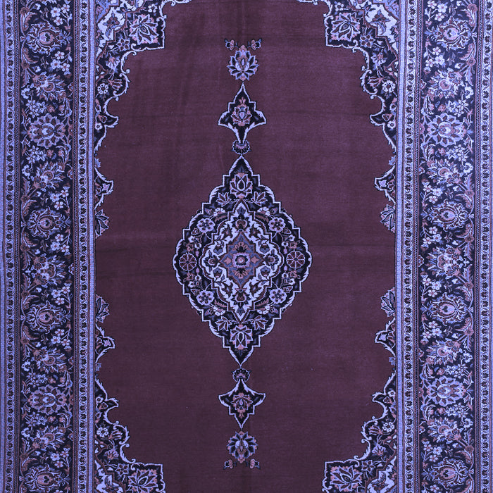 Medallion Blue Traditional Rug, tr106blu