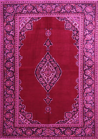 Medallion Pink Traditional Rug, tr106pnk