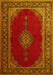 Medallion Yellow Traditional Rug, tr106yw