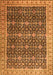 Serging Thickness of Machine Washable Persian Orange Traditional Area Rugs, wshtr1070org