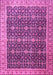 Machine Washable Persian Pink Traditional Rug, wshtr1070pnk