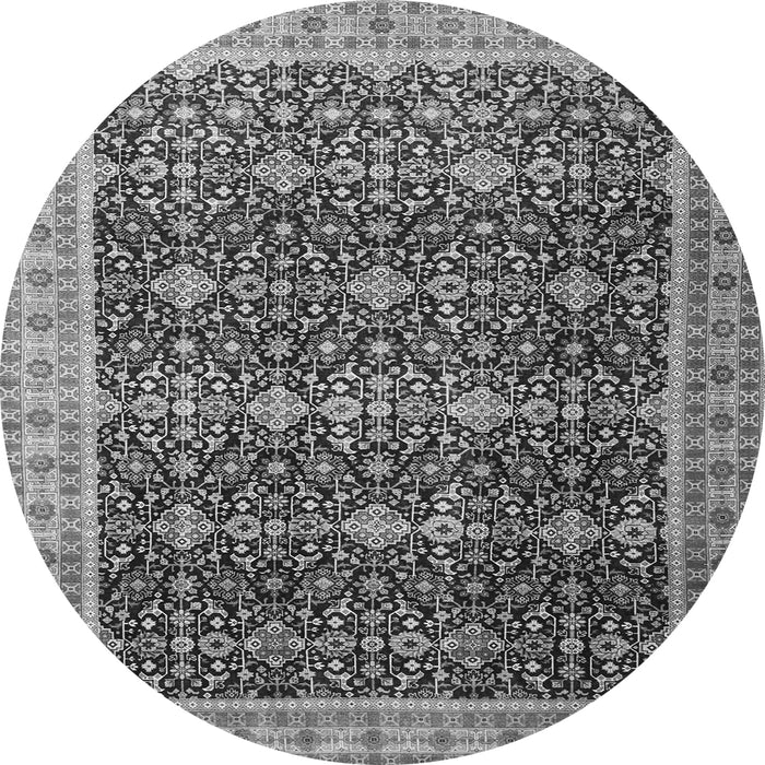 Square Persian Gray Traditional Rug, tr1070gry