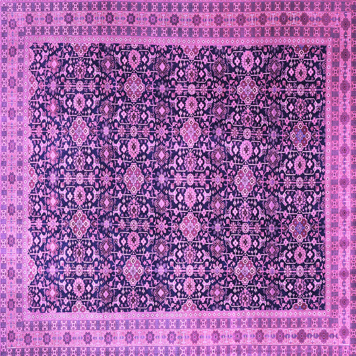 Square Persian Purple Traditional Rug, tr1070pur