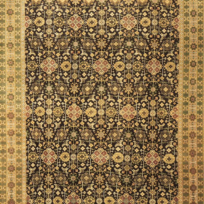 Machine Washable Persian Brown Traditional Rug, wshtr1070brn