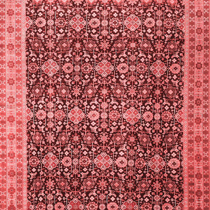 Machine Washable Persian Red Traditional Rug, wshtr1070red