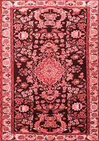 Animal Red Traditional Rug, tr1071red