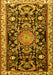 Animal Yellow Traditional Rug, tr1071yw