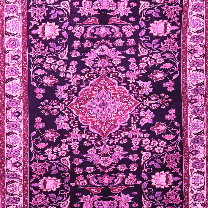 Machine Washable Animal Pink Traditional Rug, wshtr1071pnk