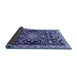 Sideview of Animal Blue Traditional Rug, tr1071blu