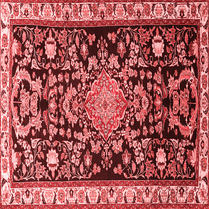 Machine Washable Animal Red Traditional Rug, wshtr1071red