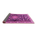 Sideview of Animal Pink Traditional Rug, tr1071pnk