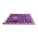 Sideview of Machine Washable Animal Purple Traditional Area Rugs, wshtr1071pur