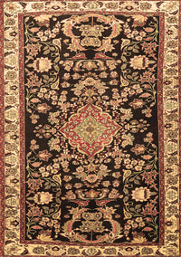 Animal Brown Traditional Rug, tr1071brn