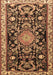 Animal Brown Traditional Rug, tr1071brn