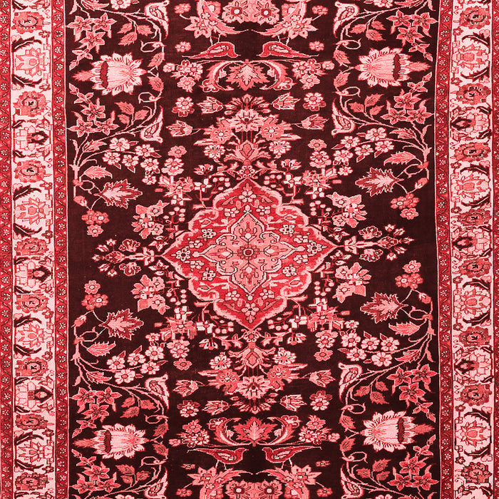 Machine Washable Animal Red Traditional Rug, wshtr1071red