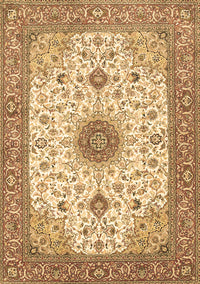 Medallion Brown Traditional Rug, tr1072brn