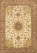 Medallion Brown Traditional Rug, tr1072brn