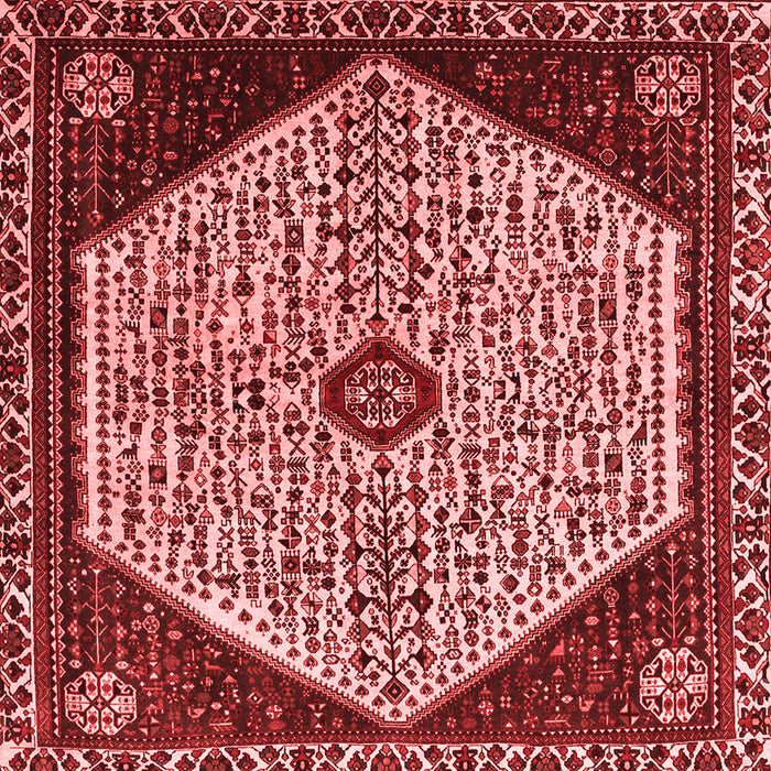 Machine Washable Persian Red Traditional Rug, wshtr1073red