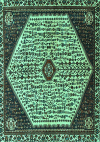 Persian Turquoise Traditional Rug, tr1073turq