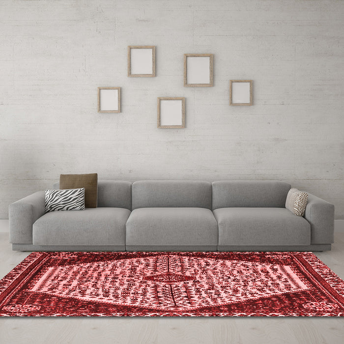 Traditional Red Washable Rugs