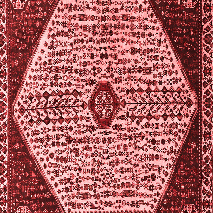 Machine Washable Persian Red Traditional Rug, wshtr1073red