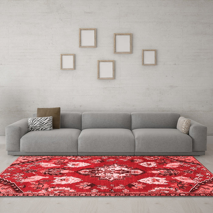 Traditional Red Washable Rugs