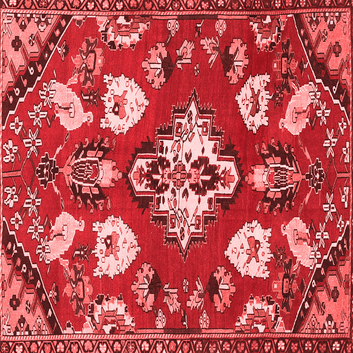 Machine Washable Persian Red Traditional Rug, wshtr1074red