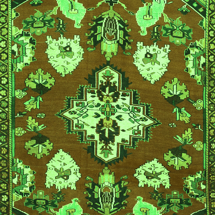 Persian Green Traditional Rug, tr1074grn