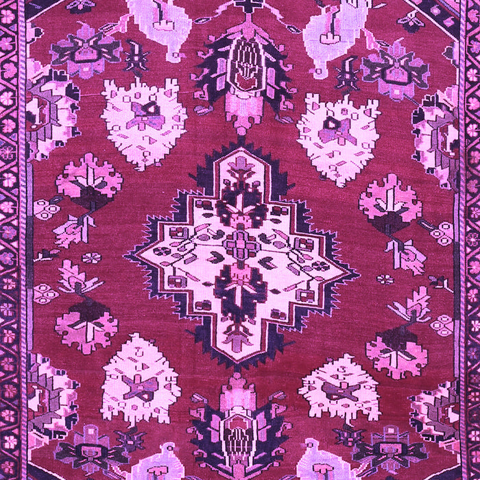 Machine Washable Persian Purple Traditional Area Rugs, wshtr1074pur