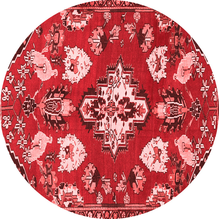 Machine Washable Persian Red Traditional Rug, wshtr1074red