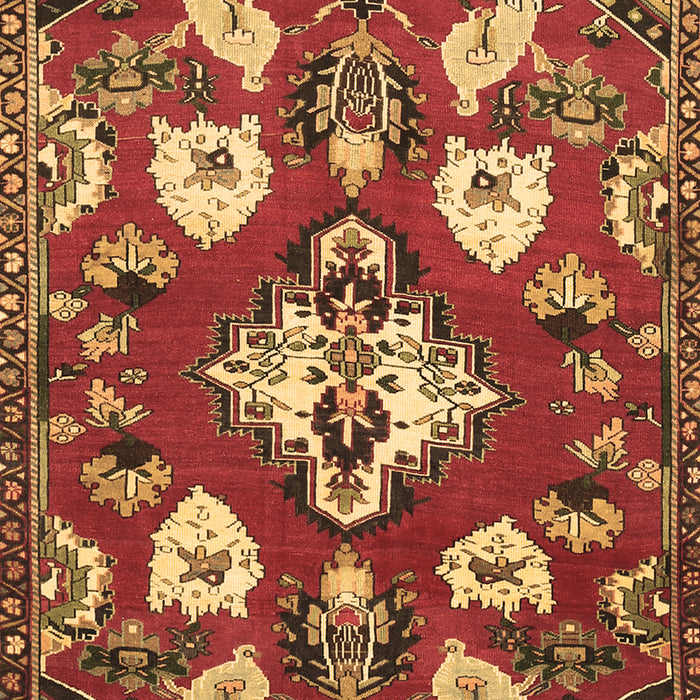 Machine Washable Persian Brown Traditional Rug, wshtr1074brn