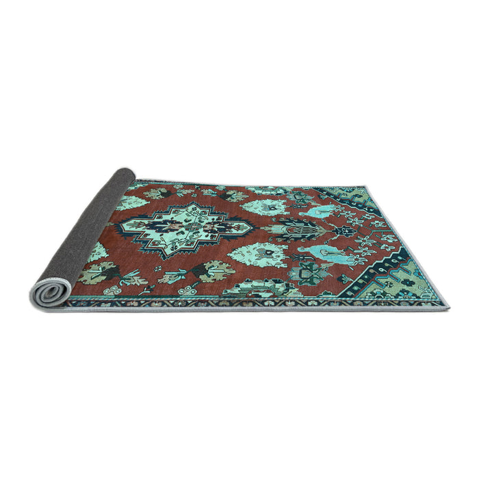 Sideview of Persian Light Blue Traditional Rug, tr1074lblu