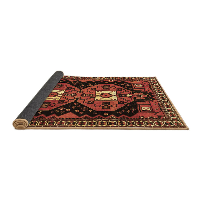 Sideview of Persian Brown Traditional Rug, tr1075brn